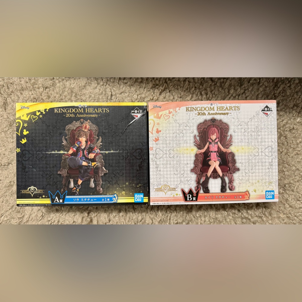 Kingdom Hearts 20th Anniversary Sora Kairi Statue Figure Set Exclusive